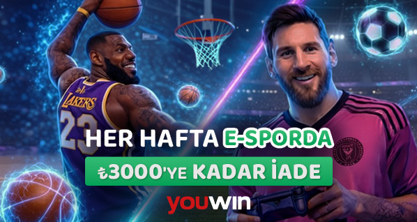 Youwin E-Spor Nakit İade Bonusu